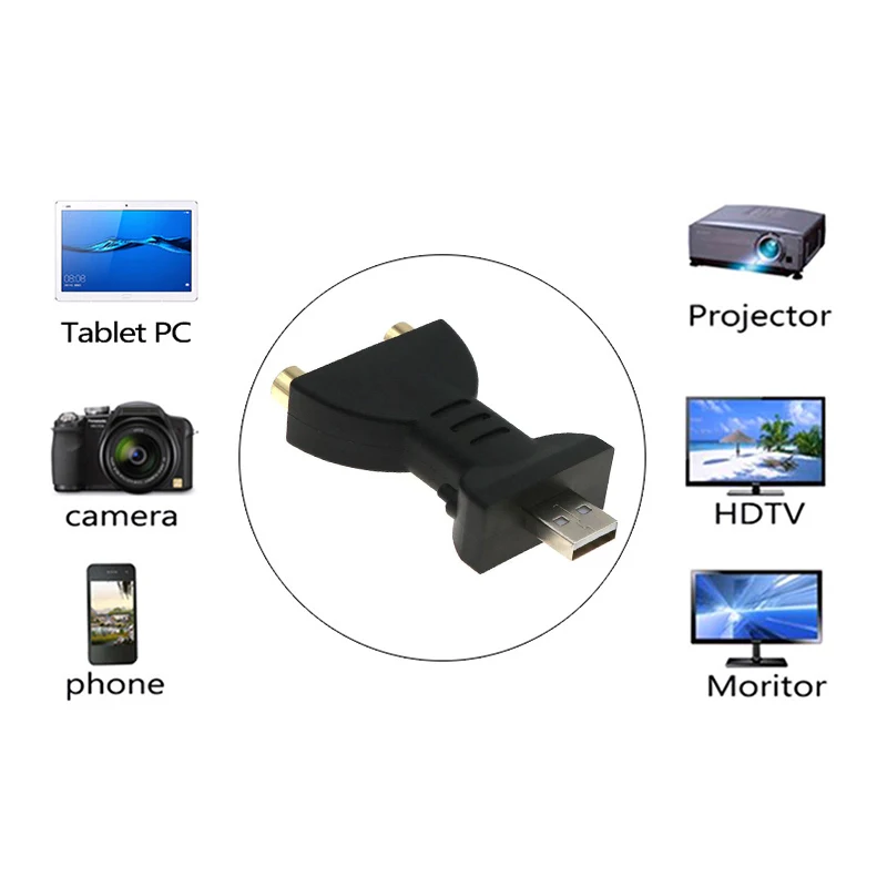 ПК AV разъем USB 2 0 до 3 RCA материнский видео кабель адаптер Мужской Женский