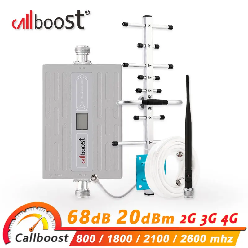 Ретранслятор мобильного сигнала Callboost LTE 800 4G 1800 усилитель сотовой связи UMTS 2100 3G 2600