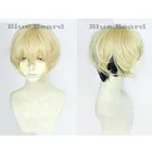 Парик для косплея Мацуно чифую из аниме Токио, двухцветный короткий, с короткими волосами для ролевых игр на Хэллоуин, с шапочкой
