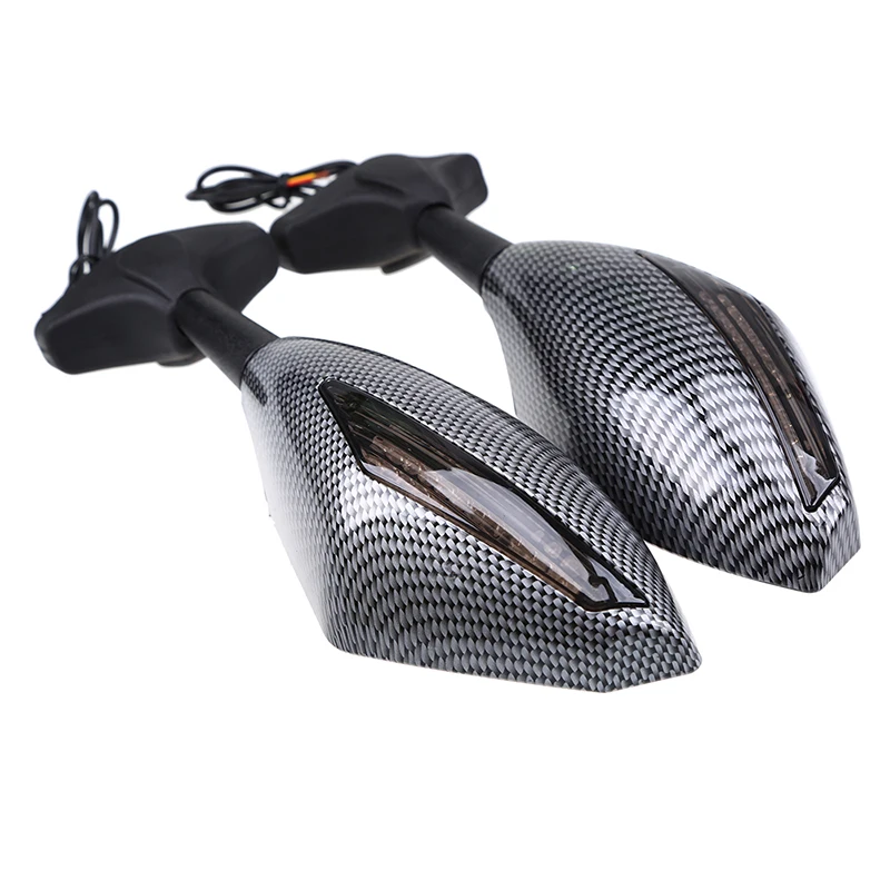 Posbay зеркала с поворотным сигналом светодиодные мигалки мотоцикл для Honda Yamaha Kawasaki