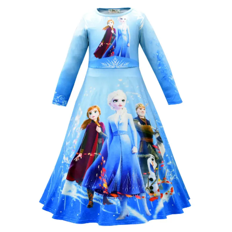 2020 взрывной стиль мультфильм Pocahontas 2 Представление Одежда Платье Эльза длинное