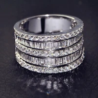 100 s925 silver jewelry lab moissanite ring for women men silver 925 jewelry anillos de wedding bands ring box anel party rings