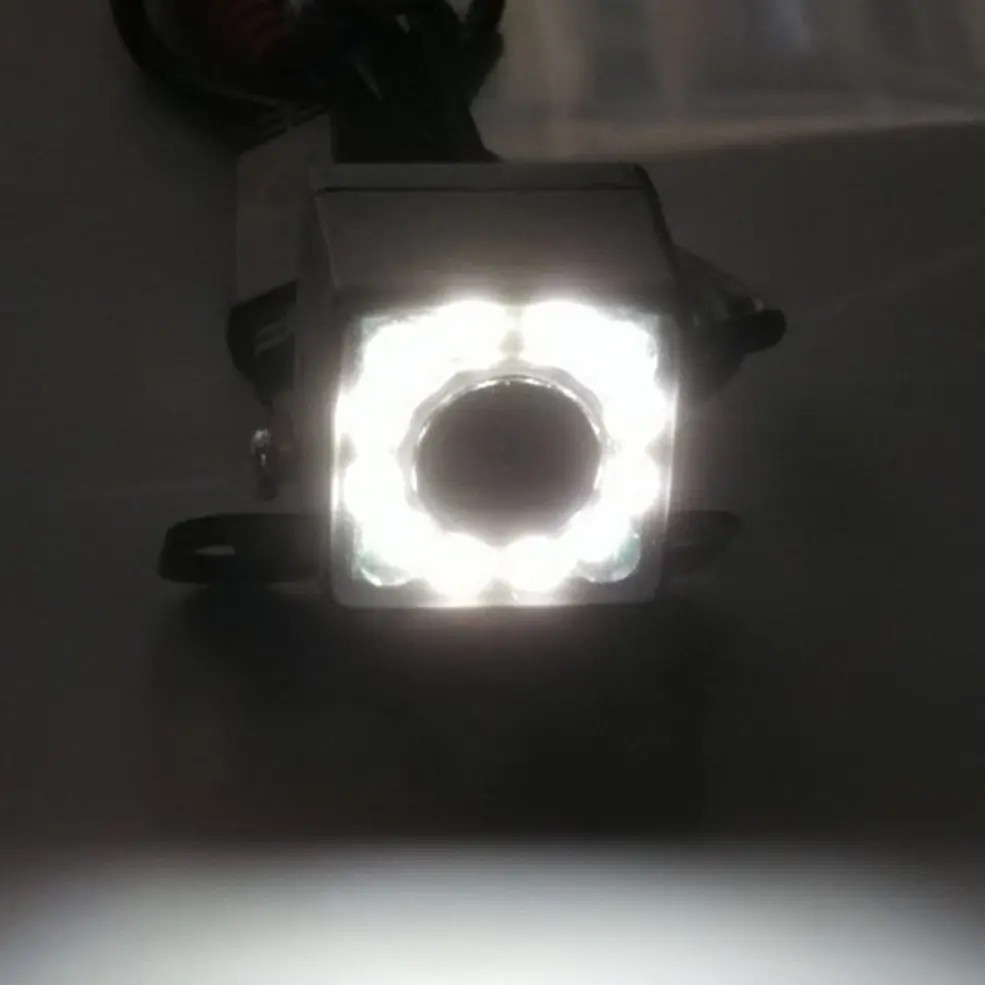 12LED CCD датчик изображения ночного видения Автомобильная камера заднего вида Водонепроницаемая 170 широкоугольная Автомобильная резервная парковочная камера