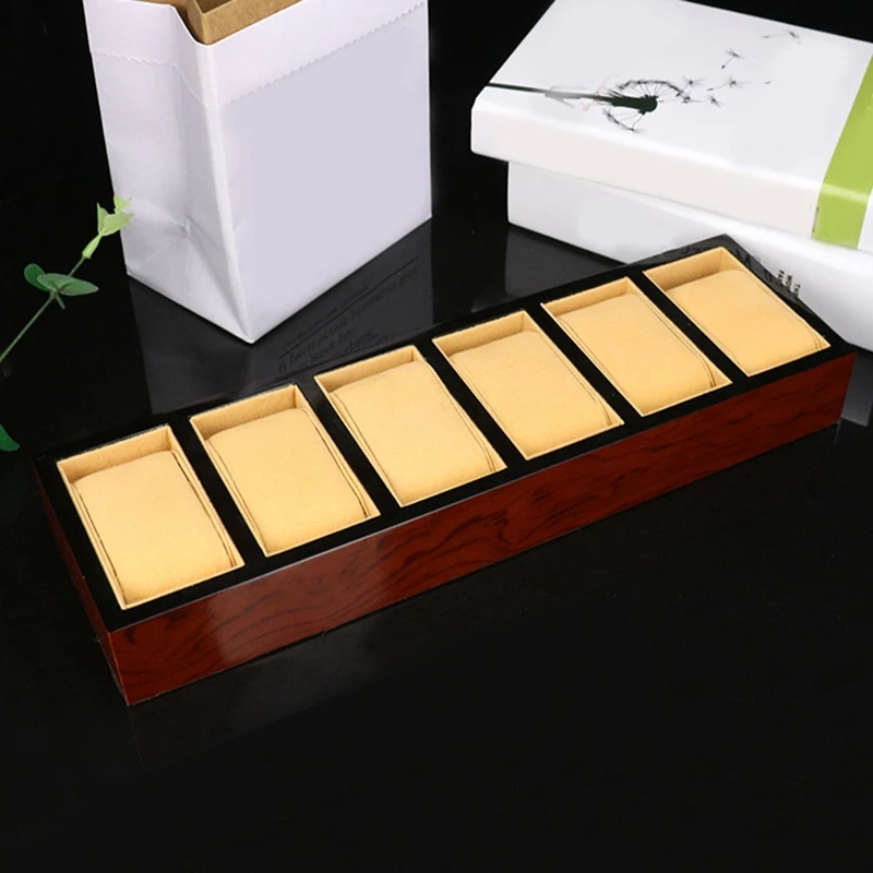 

Kili 6 Grid Watch Wooden Tray Spray Painted Wooden Display Storage Tray Jewelry Jewelry Storage Counter Home Dedicated