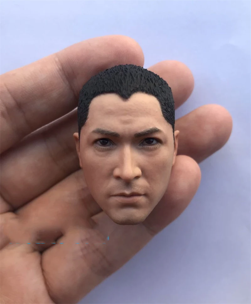 

Best Sell Scale 1/6th Asian Man Male Head Sculpture Tough Guy War Series Sir For Usual 12inch Figures Soldier