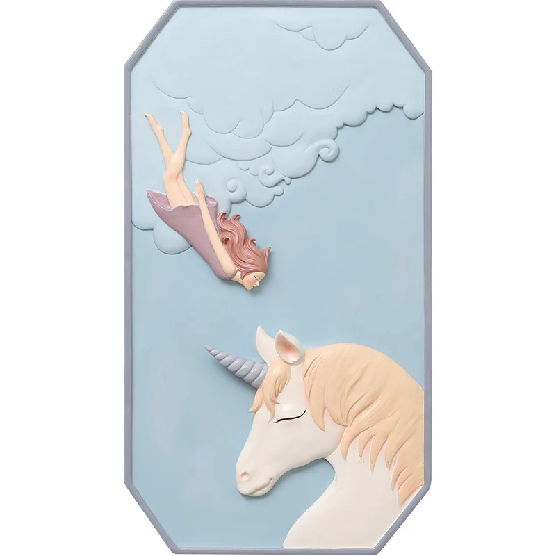 Roogo скандинавские сны Девушка настенное украшение для дома аксессуары 3D