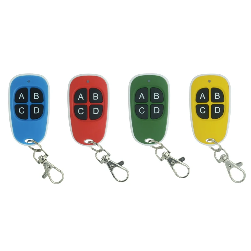 

433MHZ Remote Control 4 Buttons Garage Gate Door Opener Remote Control Duplicator Clone Cloning Code Car Key Backup Remote Key