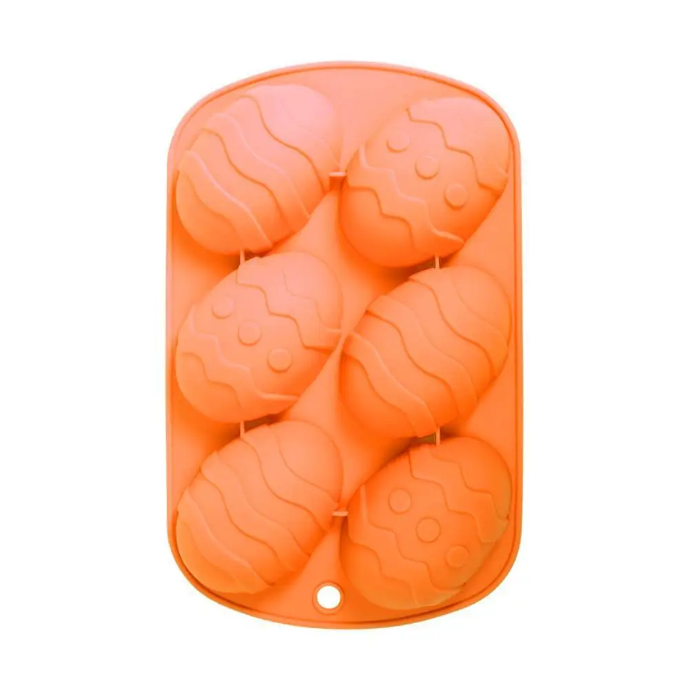 Силиконовая форма для выпечки в форме пасхального яйца 6 ячеек 3D торта маффинов