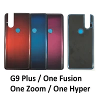 rear back glass battery cover door housing battery back cover with glue for moto g9 plus play one hyper zoom fusion e7 x4 g10
