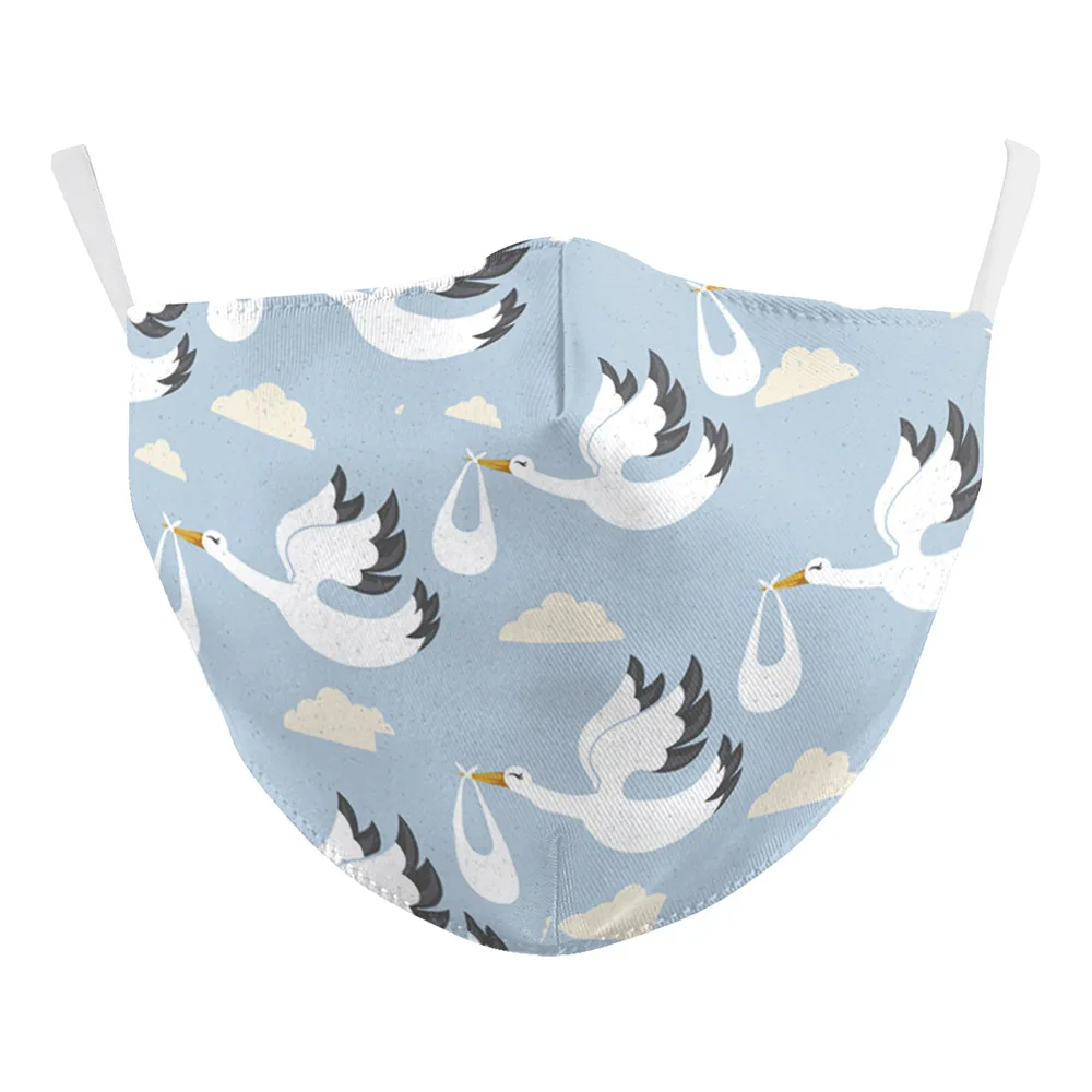 

Anti-dust Cute Animal Pictures Filter PM2.5 Adult Mask Washable Fabric Mask Protective Mouth Mask Dust Mascarilla