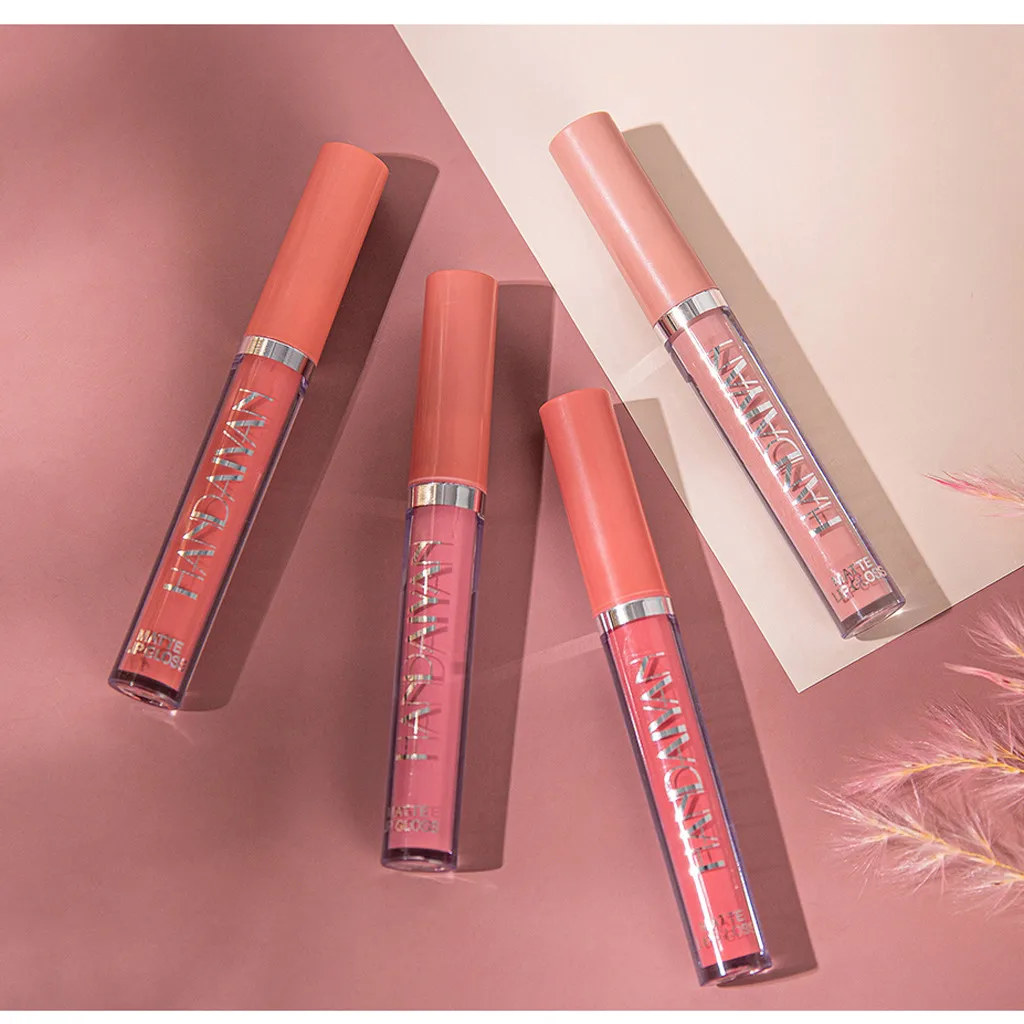 Ladies Beauty Makeup Sexy Hydrating Long Lasting Matte Lip Gloss Lipstick maquillaje косметика maquillajes para mujer |
