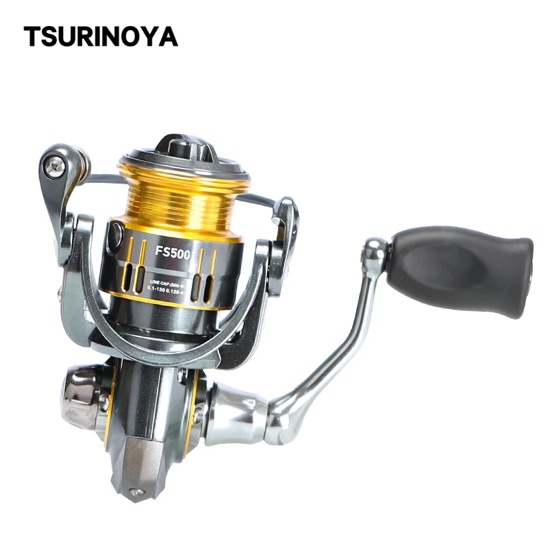 

TSURINOYA FS 500 800 1000 Spinning Fishing Reel 5.2:1 10BB Drag Power 4kg Spinning Lure Reel Ulitralight Saltwater Lure Reel