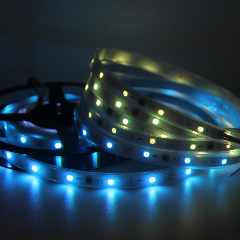 WS2811 DC 12V IP30/IP65/IP67 адресуемый RGB светильник для изменения цвета лента 1 IC УПРАВЛЕНИЕ