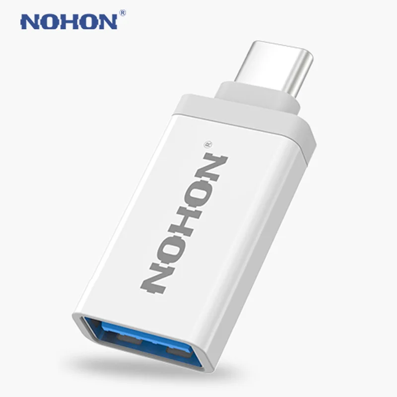 NOHON 8-контактный USB адаптер Разъем для Micro USB кабель зарядное устройство для iPhone 8 7 6S Plus 5 5S iPad iPod Быстрая Зарядка синхронизация данных разъем - Цвет: Type-C To OTG
