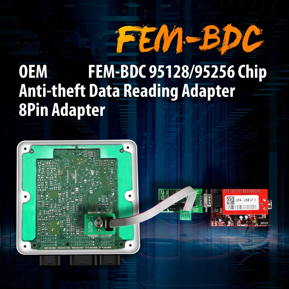Чип OEM FEM BDC 95128/95256 адаптер для считывания данных с защитой от кражи 8 контактный