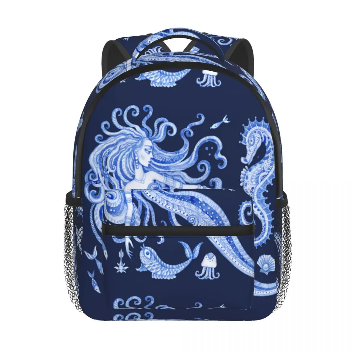 Fairy Tale Sea Animals And Mermaid Kids Backpack Toddler School Bag Kindergarten Mochila for Boys Girls 2-5 Years