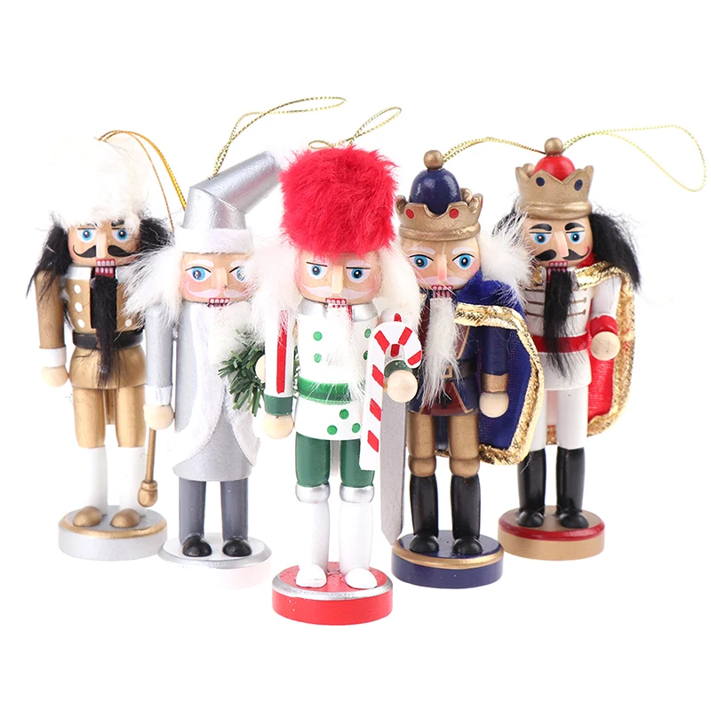 

Деревянная кукла-гайкер, 1 шт., миниатюрные фигурки солдата, винтажные марионетки ручной работы, новогодние и рождественские украшения, дома...