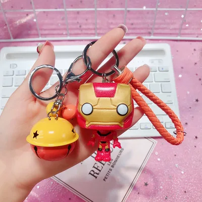 Модные Новые поп игрушки брелок Marvel Капитан Америка Железный человек брелок Дети Чудо Женщины брелок сумка Подвеска ювелирные изделия - Цвет: Big5