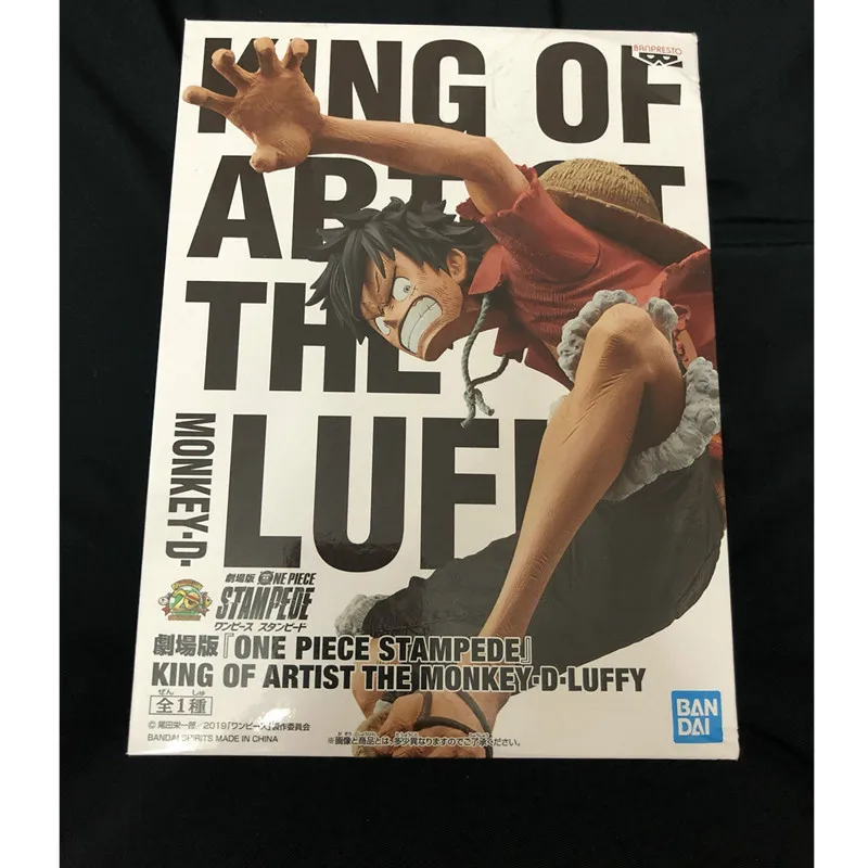 

One Piece Monkey D. Luffy King Of Artist The Straw Hat Pirates Golden Cat Sticker Original PVC Action Figure Toy BOX 15CM Q374