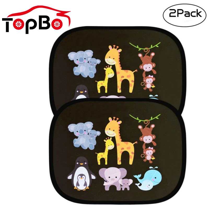 

Summer Car Sun Shades Shield Cover Cartoon Car Sunscreen Curtain For Rear and Side Window Baby Kids UV Protection Curtain