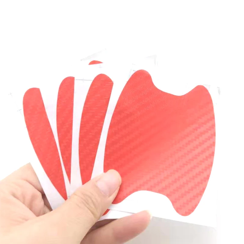 4 шт./компл. наклейка на дверь автомобиля из углеродного волокна устойчивые к