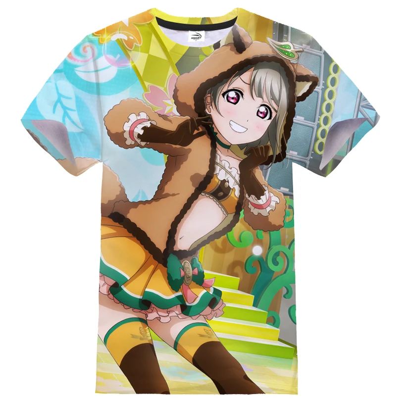 Футболка Love Live с аниме кавайная девочка уличная одежда 3D принтом спортивная