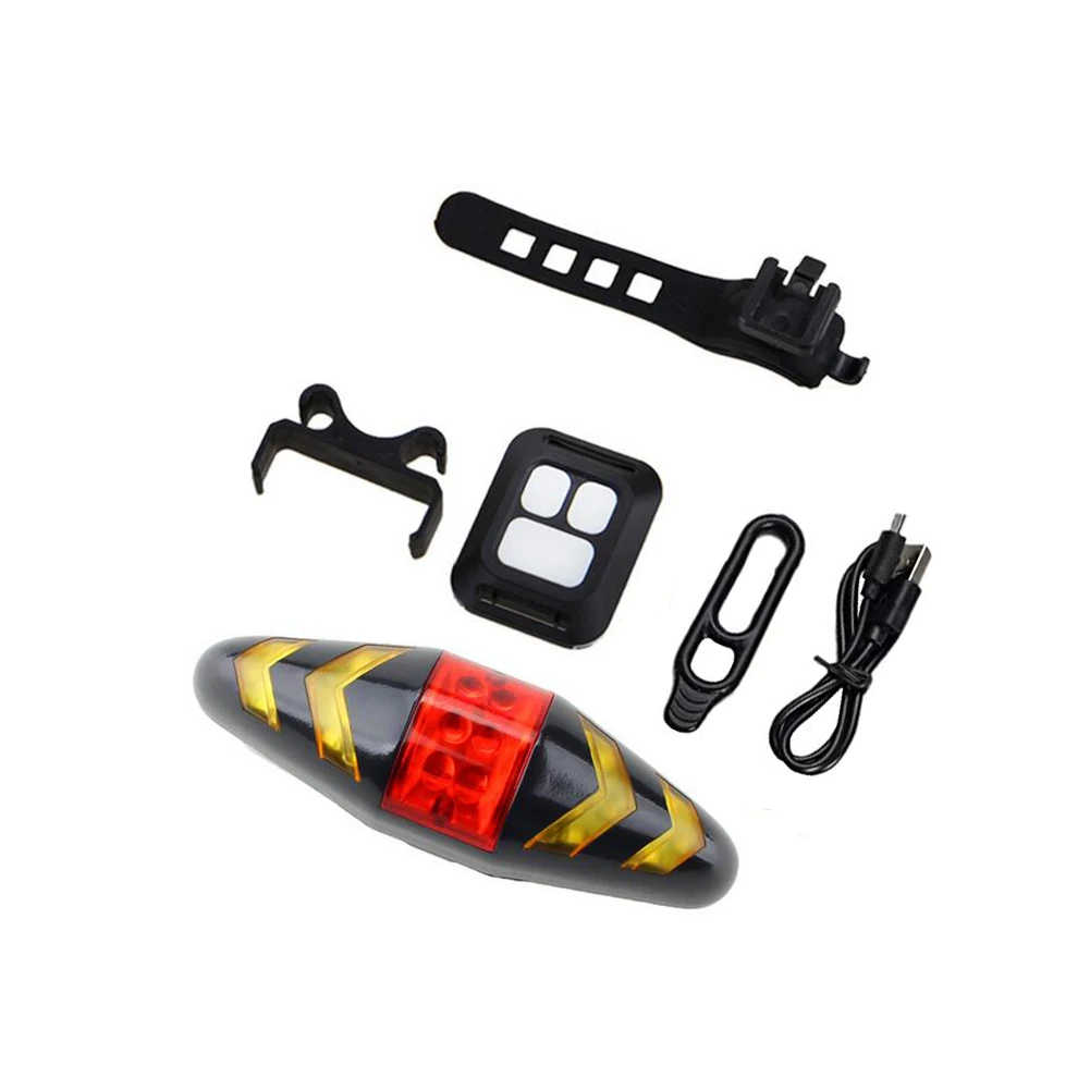 

Waterproof Bike Light Tail Light USB Charging Rear Light Smart RC Turn Signal Tail Light Cycling Warning Light Bike Accessory