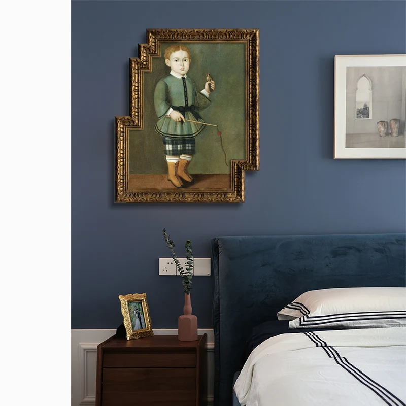 Home Decoration Accessorise Retro King Character Irregular Picture Frame 50X60cm Decor For Living Room Office Hotel Wall Hanging | Дом и сад