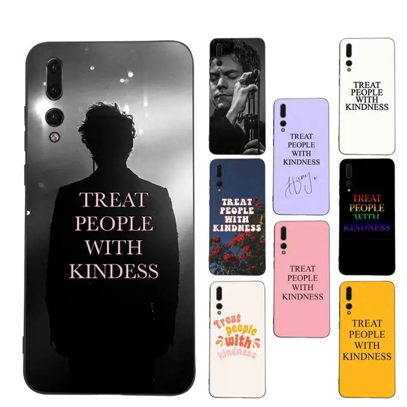 

TPWK-Treat People With Kindness Phone Case Soft Silicone Case For Huawei p 30lite p30 20pro p40lite P30 Capa