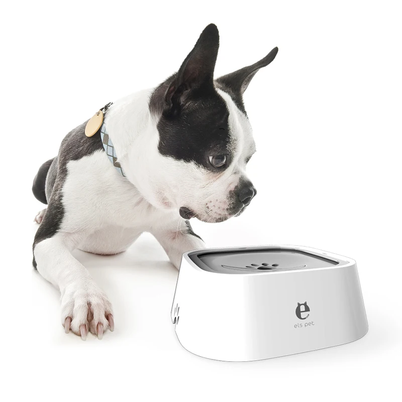 

Els Pet Intelligent Creative Splash Proof Floating Not Wetting Mouth Pet Water Drinking Bowl Dispenser Feeder Water Fountain N