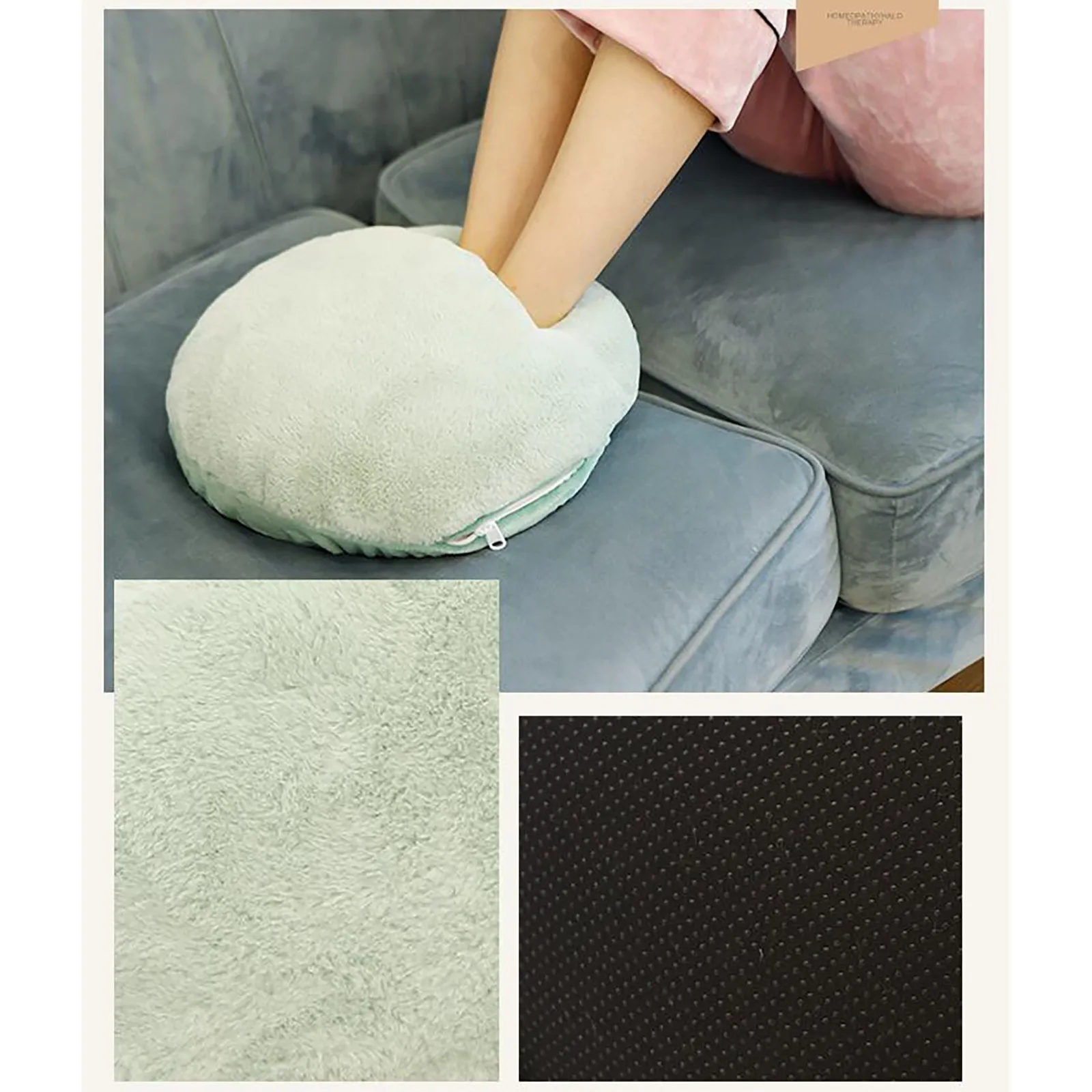 

Foot Heated Warmer Slippers Portable Feet Warmers With Electric Heating Pad Safe Washable Heated Slipper For Home Travel Warmer