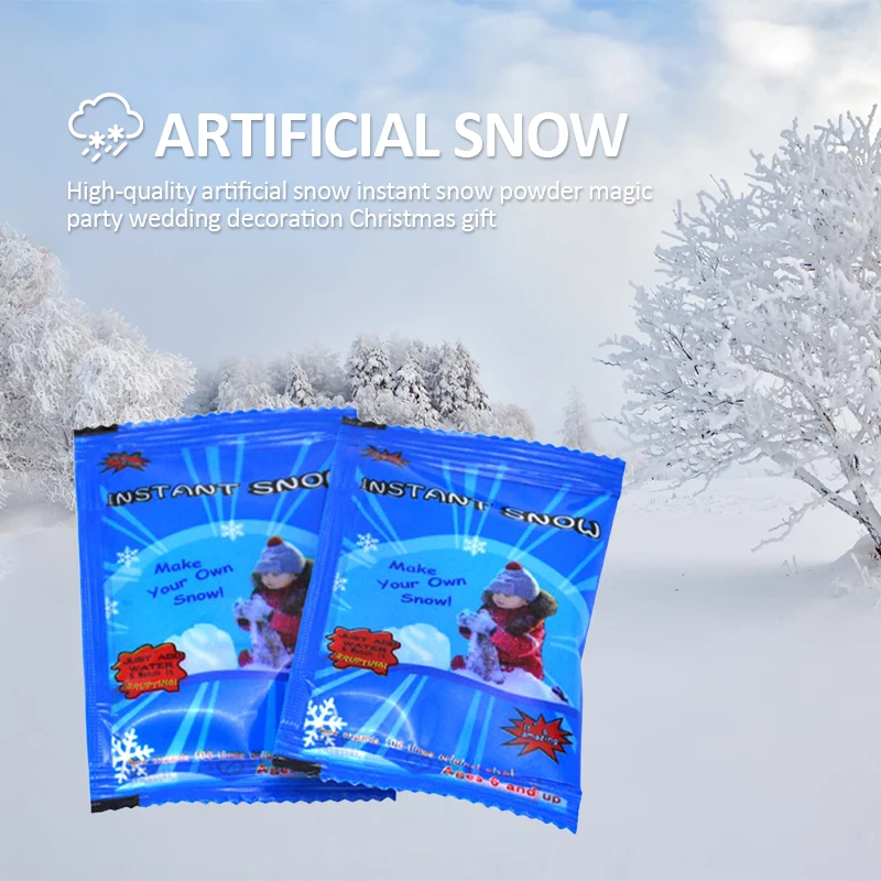 1 упаковка волшебных искусственных снежинок мгновенного снега 2020 праздничные