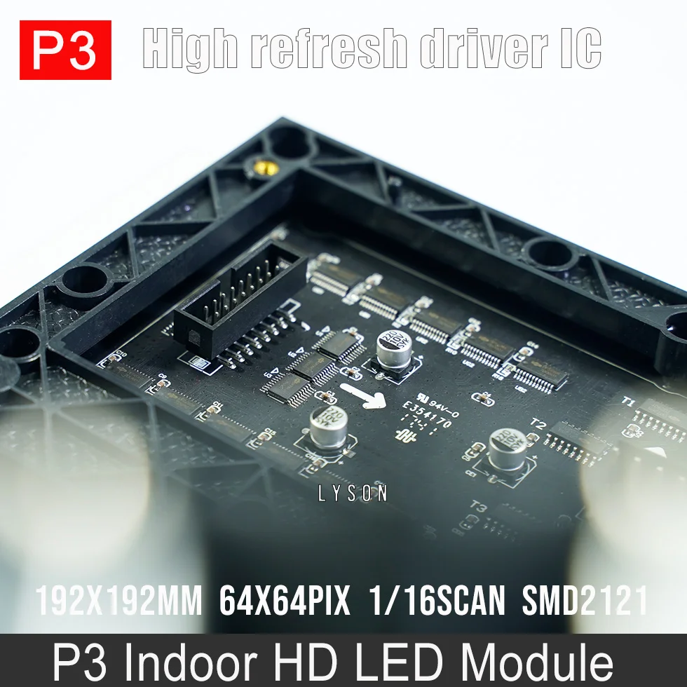 В помещении HD P3 SMD полноцветный светодиодный дисплей Цвет Дисплей модуль 64x64 - Фото №1