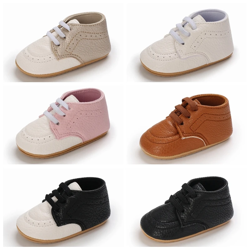 

Retro Baby Girls Moccasins Shoes Multicolor PU Leather Toddler Shoes Non-Slip Fashion Infant First Walkers