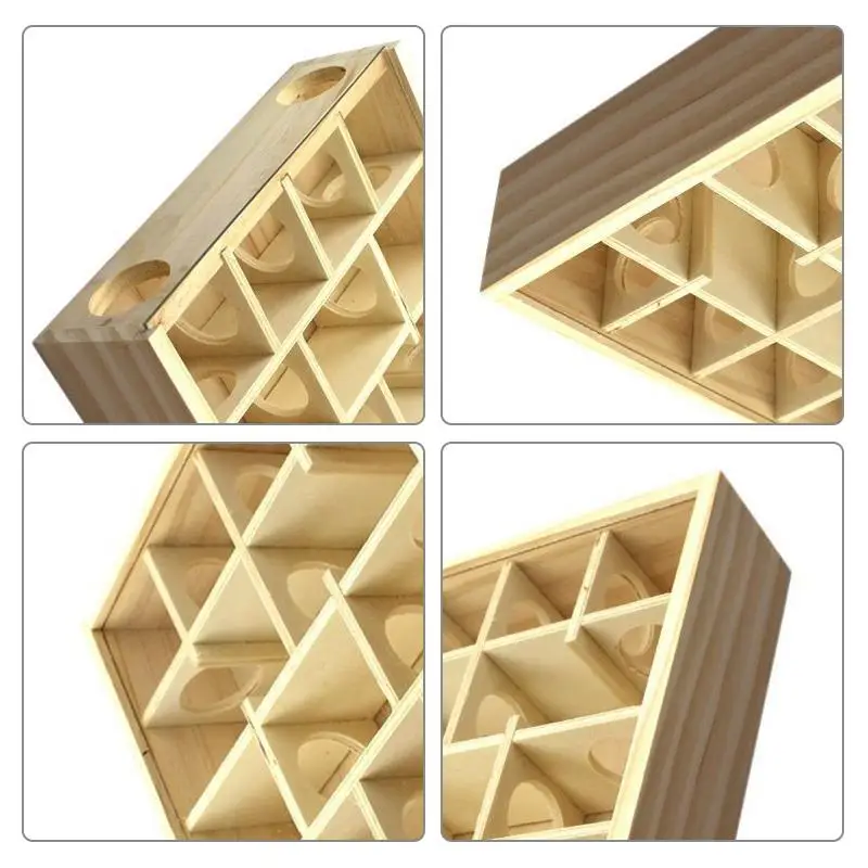 Натуральный Деревянный хомяк лабиринт игрушка интеллектуальная тренировка