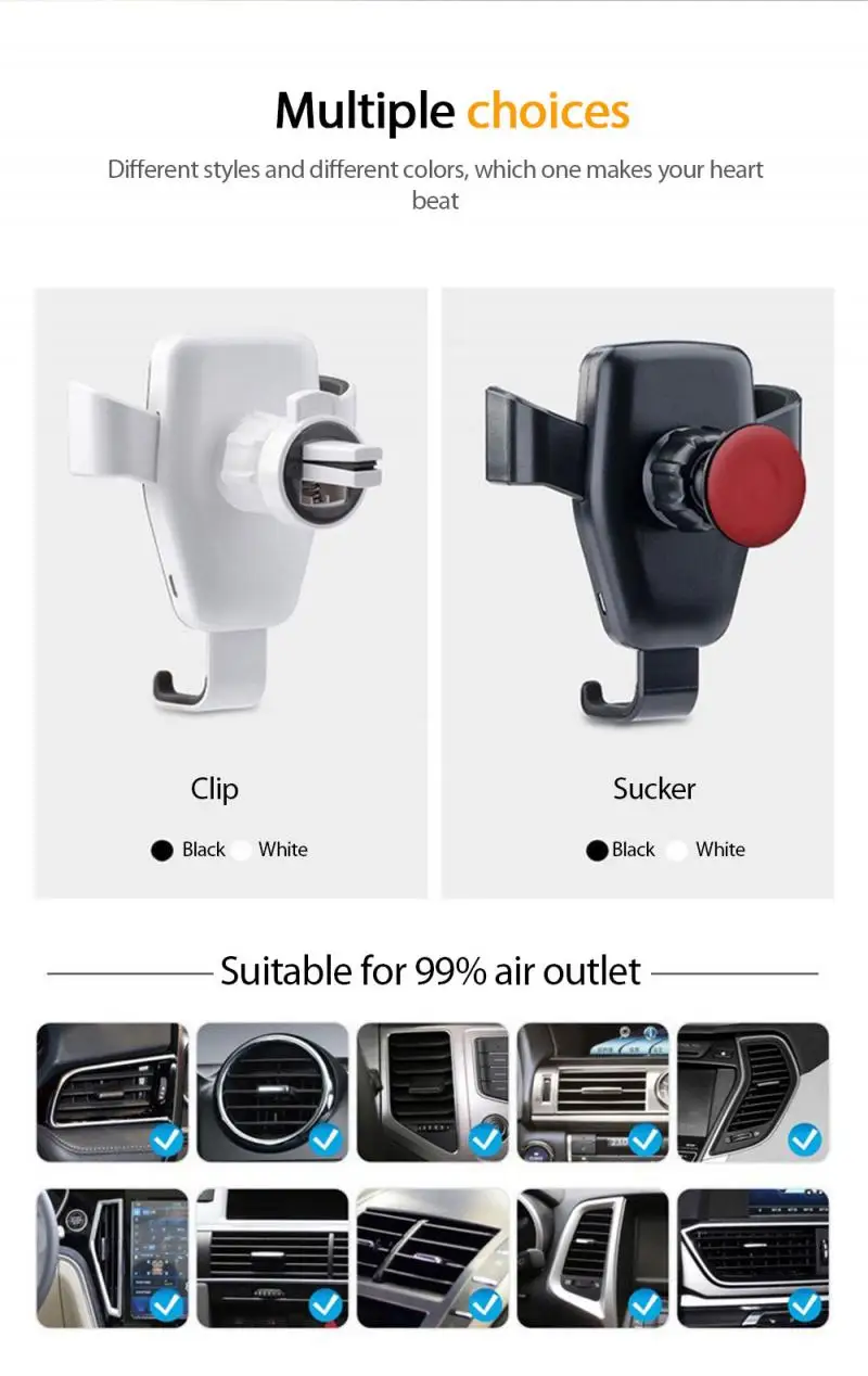 USB очень быстро Qi Беспроводной зарядки Зарядное устройство гравитационный