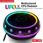 Кулер для процессора 3Pin Pro с RGB-подсветкой, бесшумный радиатор для компьютера Intel LGA115X7751366AM3AM4