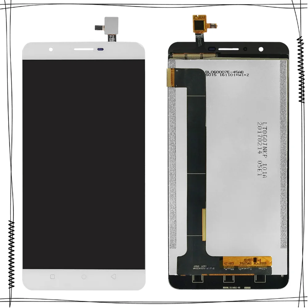 Черный/белый 6 0 ''протестирован хорошо для Oukitel U16 Max ЖК дисплей сенсорный экран
