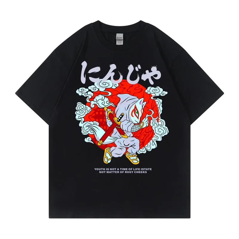 

New design printed round neck short sleeved T-shirt for men women street style hip-hop Tees Tops