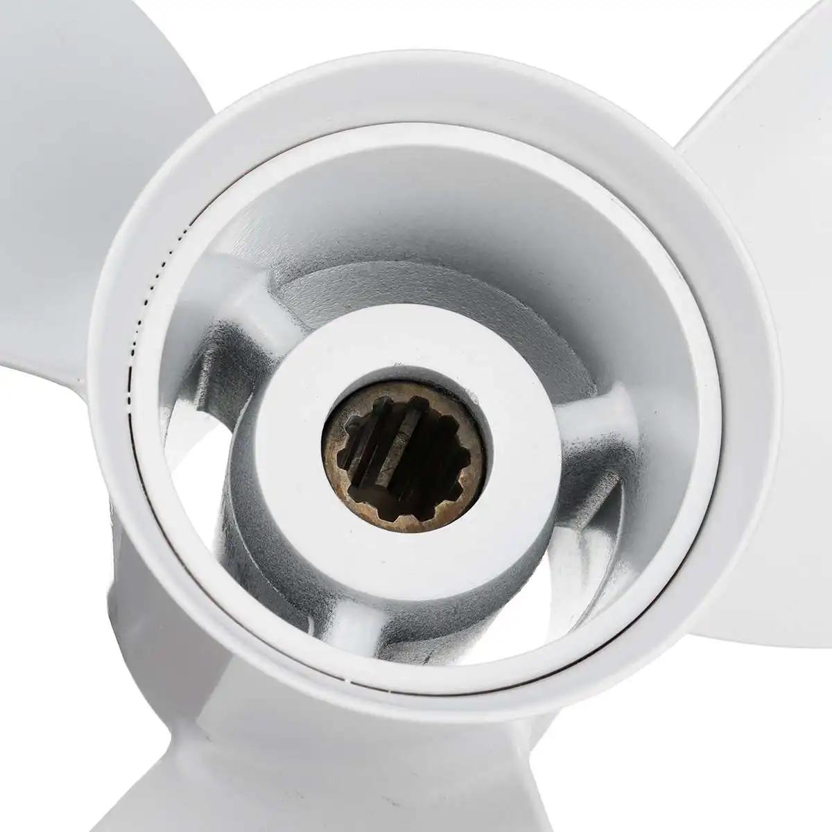 

Boat Outboard Propeller 664-45952-00-EL For Yamaha 20-30HP 9 7/8 x 14 Aluminum 10 Spline Tooths White 3 Blades R Rotation