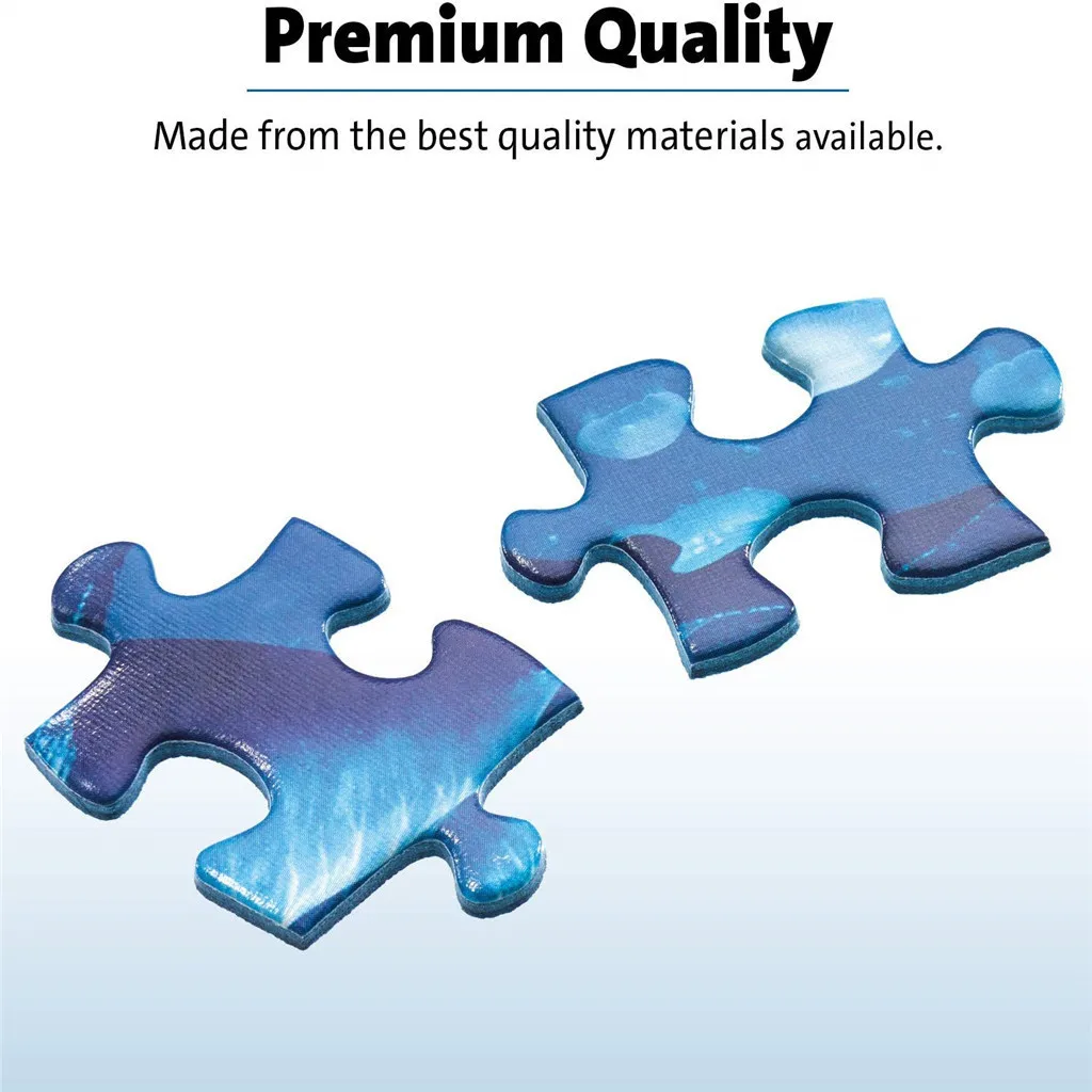 

1000 Pieces Jigsaw Snow Scene Picture Puzzles Assembling Games Educational Toy Children's Toy