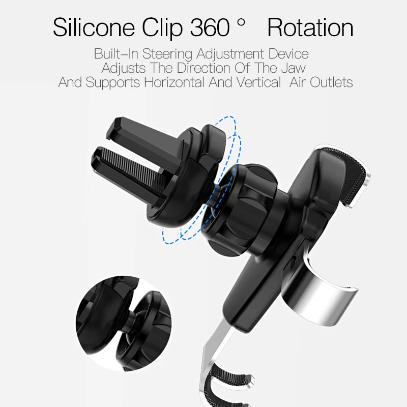 Универсальный гравитационный металлический Автомобильный держатель для