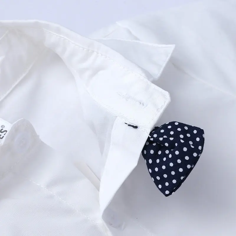 Осень 2020 комплект для маленьких мальчиков в полоску жилет рубашка брюки 3