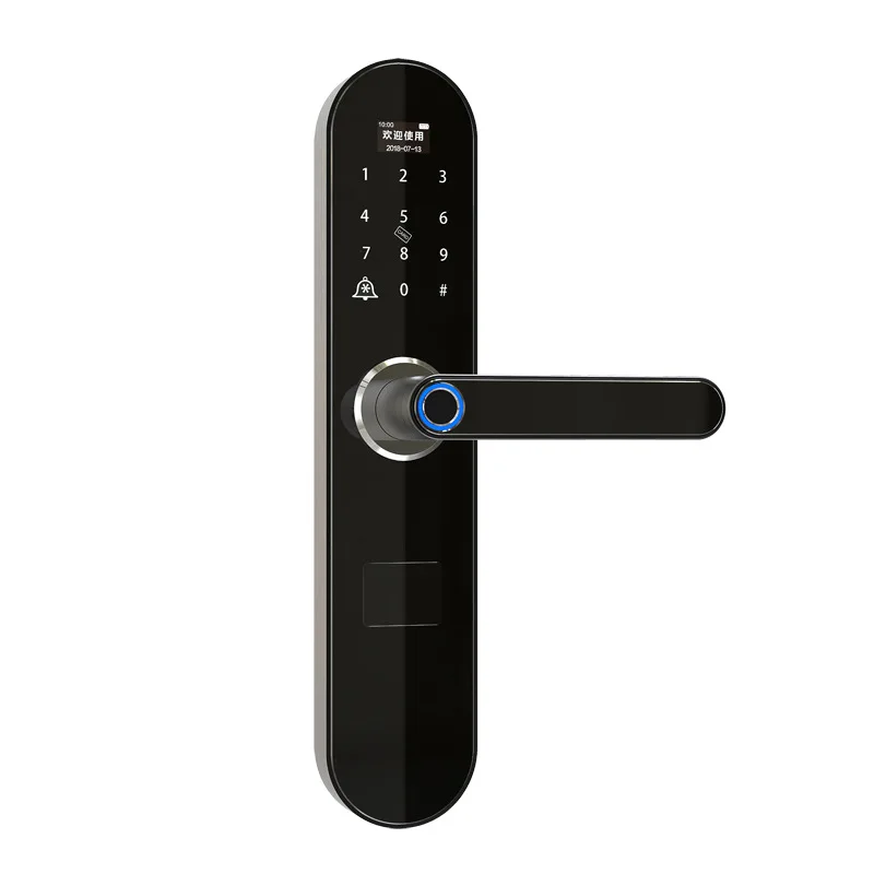 Fingerprint Lock Smart Card Digital Code Electronic Door Home Security Support APP Remotely Control Front Rear Panel | Безопасность и