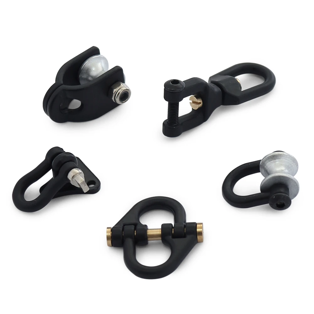 

Metal Tow Hook Recovery Shackle Winch Pulley Ring Buckle for 1/10 RC Crawler SCX10 Wraith Capra TRX4 TRX6 Redcat MST