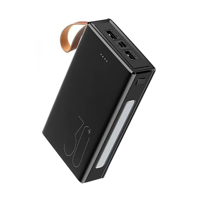 Внешний аккумулятор 30000 мАч Тип C Micro USB QC Быстрая Зарядка светодиодный дисплей