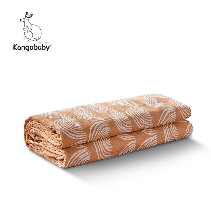 

Kangobaby 4 layers 100% Cotton Multi-functional Newborn Baby Bath Towel Reusable Washable Swaddle Blanket