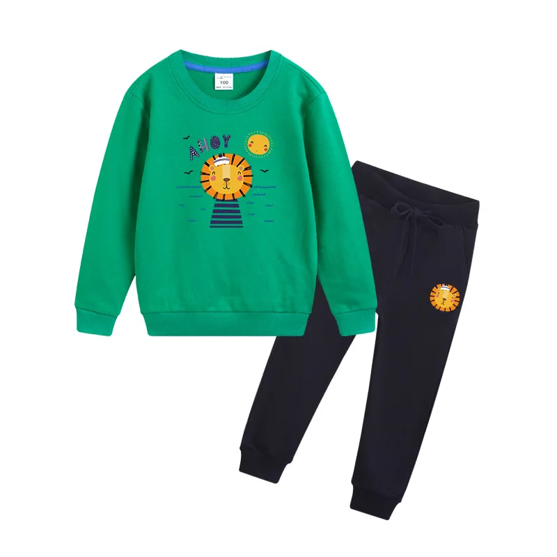 

2021 Fashion Casual Autumn Pattern Long Sleeve Baby Toddler Clothing Kids Boys Boutique Clothes wholesale