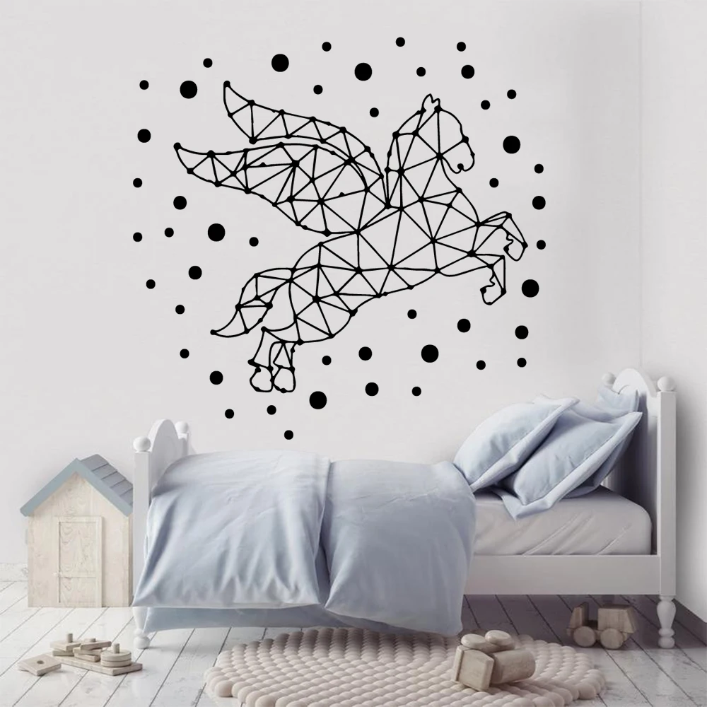 

Cartoon Geometry Animal Wall Sticker Vinyl Art Home Decor Living Room Bedroom Decoration Accessories Murals