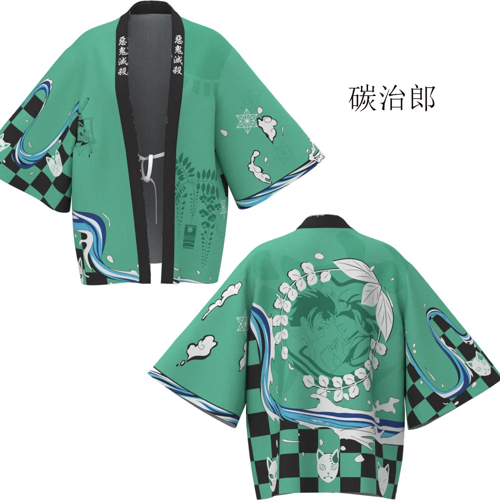 Кимоно кочоу шинобу Agatsuma Zenitsu Kamado Tanjirou Tomioka Giyuu урокодаки Sakonji плащ хаори Косплей